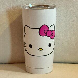 Hello Kitty Stainless Steel Travel Mug/Tumbler with Leak Proof Lid - New wi/ Tag